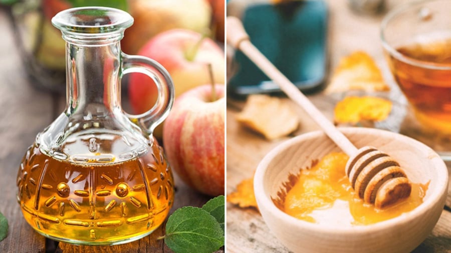 Sử dụng mật ong và giấm táo mang lại nhiều lợi ích cho cơ thể.