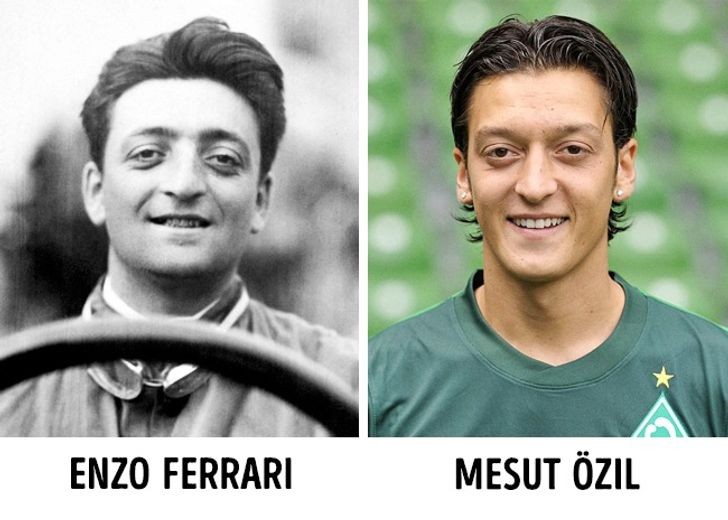 Cầu thủ bóng đá Mesut Özil chào đời năm 1988, khoảng 1 tháng sau khi Enzo Ferrari - người thành lập công ty Ferrari, qua đời