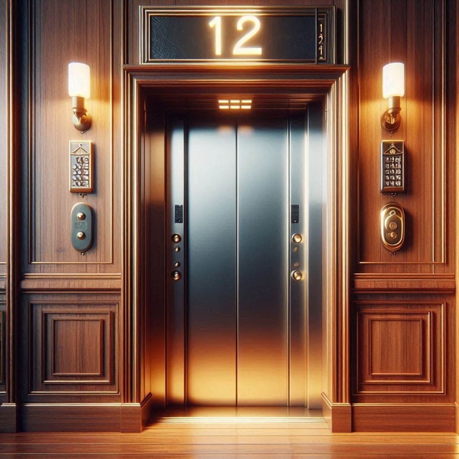 Trong các căn hộ chung cư, việc cửa chính đối diện với thang máy là một vấn đề phổ biến