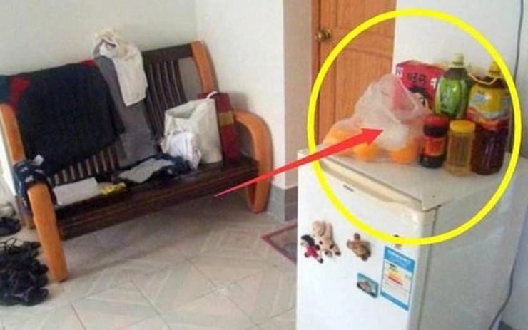 Để tủ lạnh không bị bám bụi, một số gia đình sẽ trải một lớp vải lên tủ lạnh để chắn bụi. Điều này cũng là một sai lầm.    