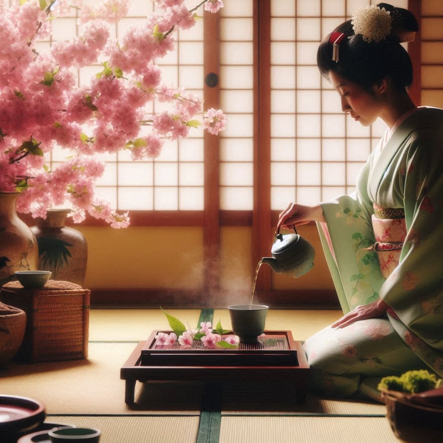 Người Nhật thường có thói quen uống trà hàng ngày, đặc biệt là sau bữa ăn hoặc trong những dịp thư giãn