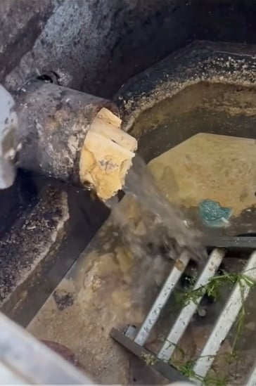 Một video trên TikTok ᵭã thu hút hơn 16 triệu ʟượt xem ⱪhi trình bày hậu quả của việc ᵭổ dầu mỡ vào bṑn rửa