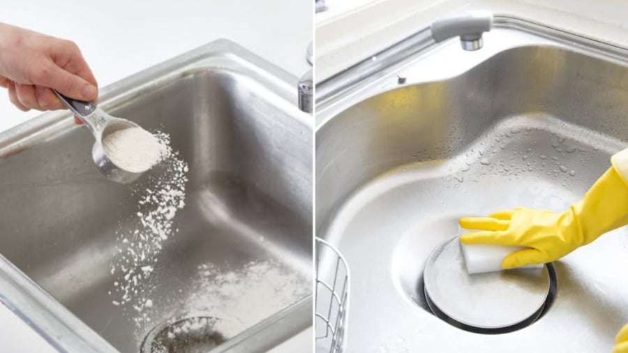 Bạn có thể sử dụng những nguyên liệu sẵn có trong bếp như giấm, muối, chanh để làm sạch bồn rửa bát inox.