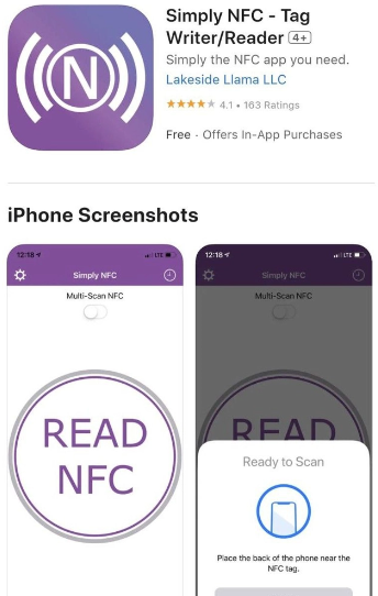 Bạn cần tải app Simply NFC trên App Store