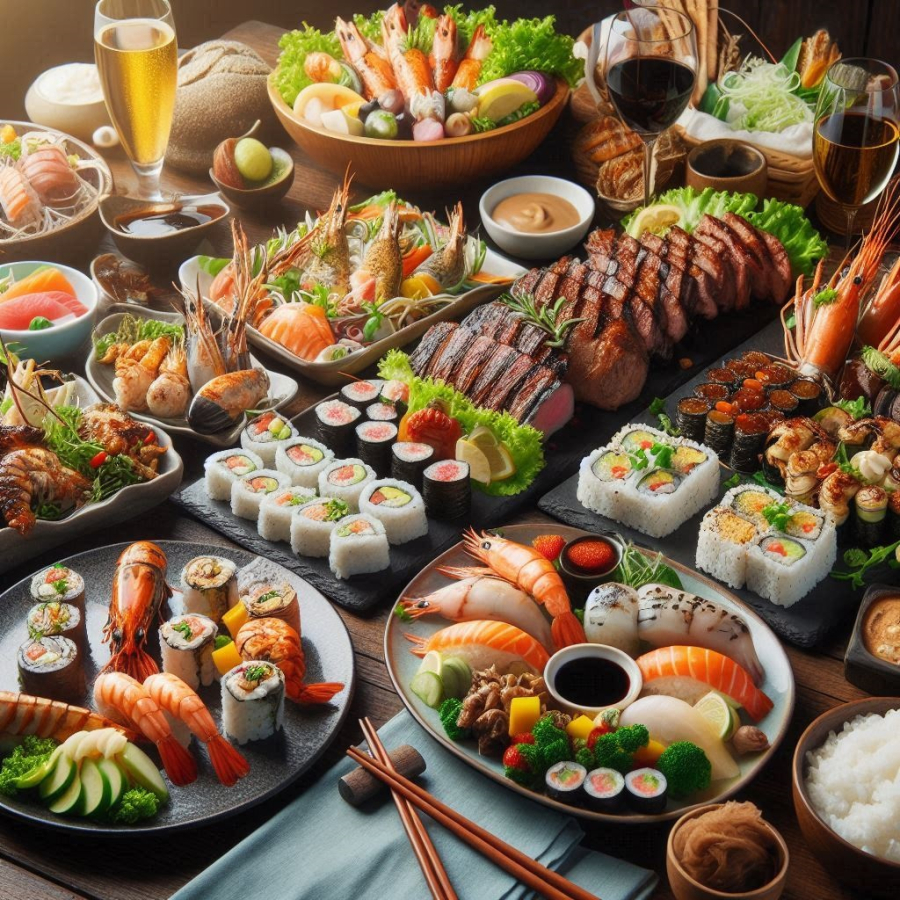 Khi ᵭi ăn buffet, bạn nên ưu tiên thưởng thức những món có giá trị cao như hải sản, thịt bò.