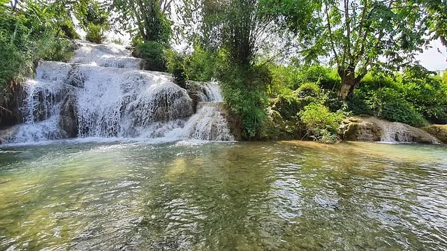 Du khách đến đây có thể thư giãn dưới bóng cây mát rượi và thưởng ngoạn cảnh đẹp