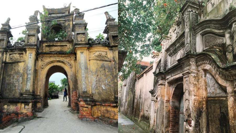 Làng Cựu để lại ấn tượng sâu sắc với không gian tĩnh lặng, kiến trúc cổ điển độc đáo kết hợp giữa các yếu tố Á - Âu