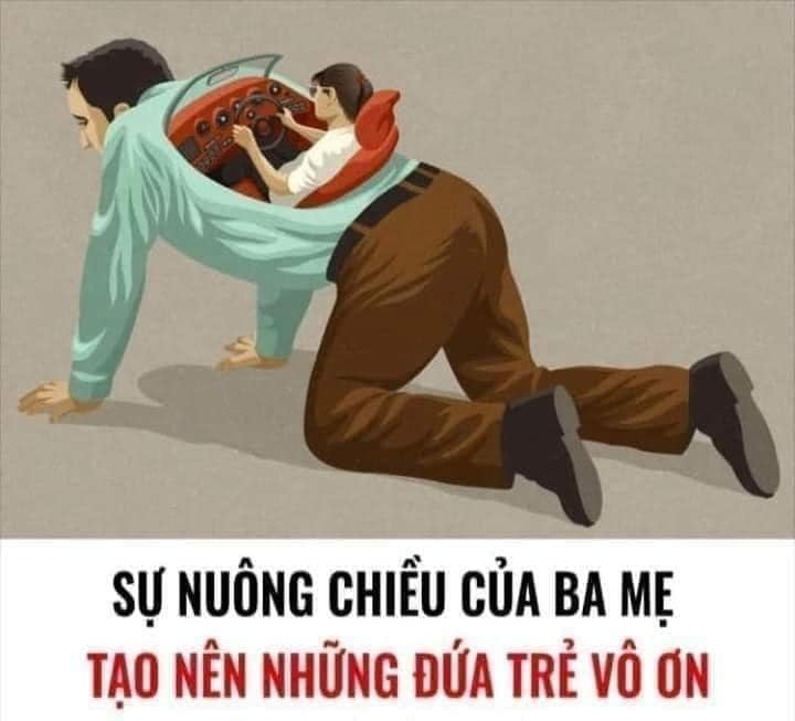 Không nên nuông chiều con quá mức