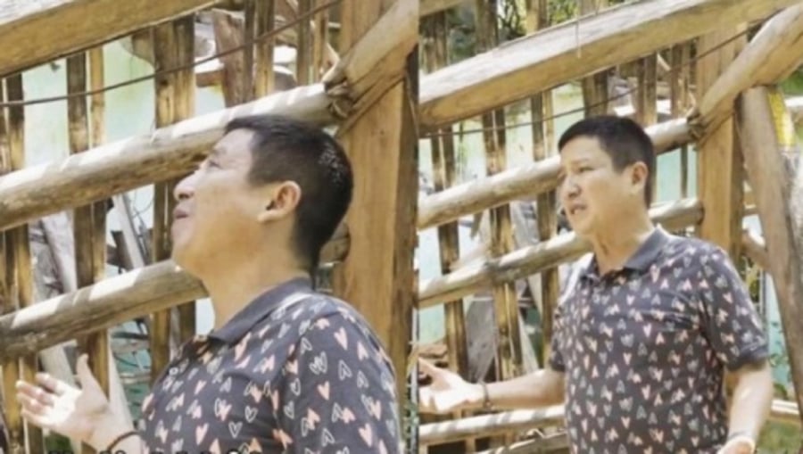 NSƯT Chí Trung đăng tải video về thăm lại nhà cũ ở Hòa Bình sau 15 năm.