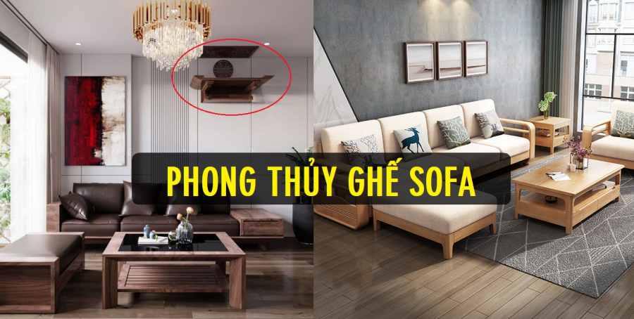 Phong thủy khi kê sofa