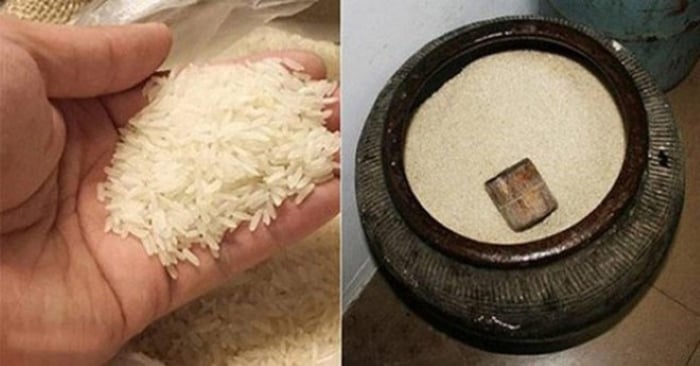 Thùng gạo được cho là cái kho cất giữ tài lộc của gia đình