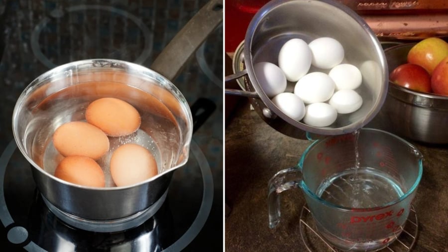 Bạn có thể tận dụng phần nước luộc trứng để làm nước tưới cây.