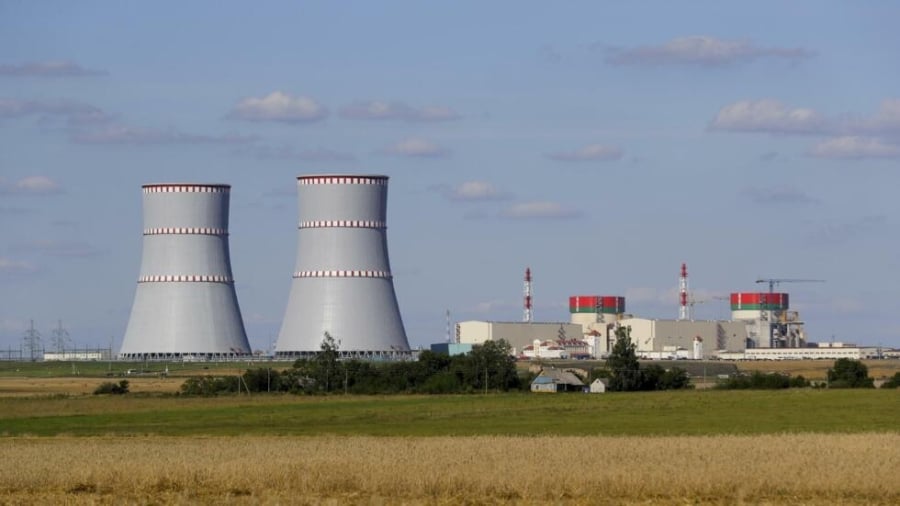 
Ảnh minh họa: Nhà máy điện hạt nhân đầu tiên của Belarus do Nga xây dựng. Nga cũng sẽ giúp Việt Nam xây lò phản ứng thay thế lò phản ứng hạt nhân ở Đà Lạt. AP - Sergei Grits
