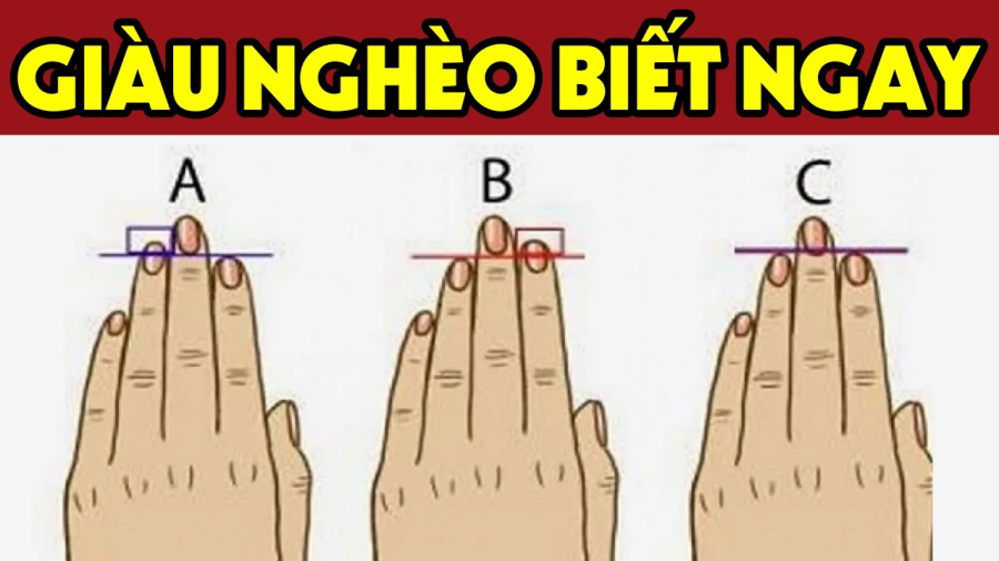 Nhìn ngón tay biết tương lai chuẩn hơn nhìn mặt