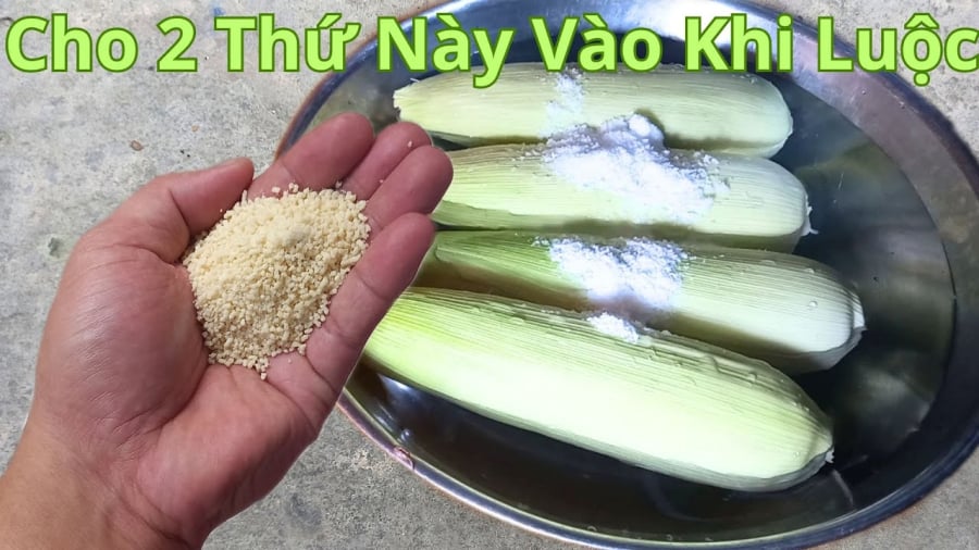 Luộc ngô với Baking Soda