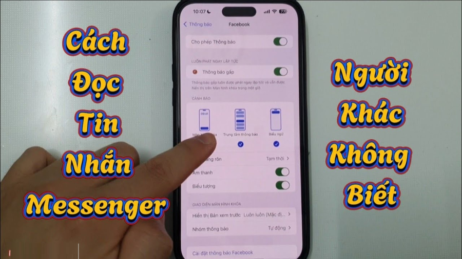 Nhấn nút này, thỏa mái đọc tin nhắn Zalo, Messenger mà không lo phát hiện 