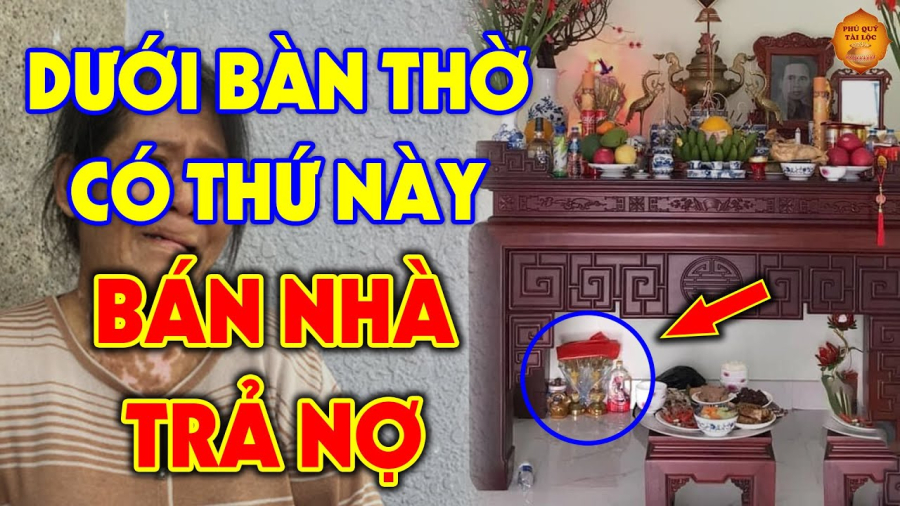 Nên tránh đặt bát hương kiểu này trong nhà