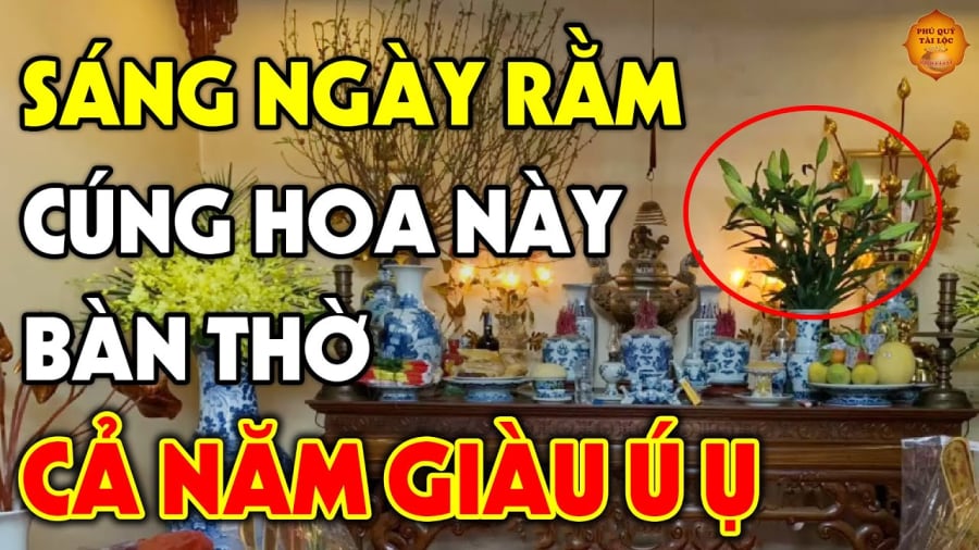 Chọn hoa cúng hút tài lộc