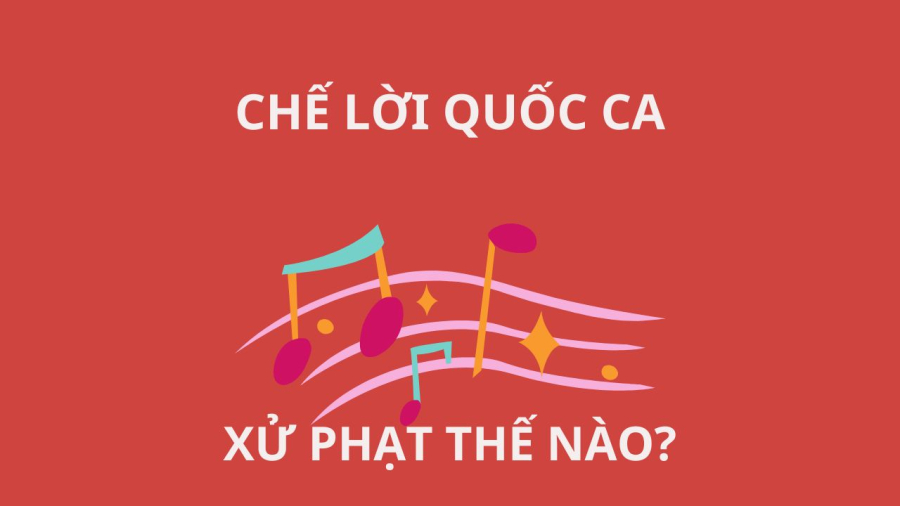 Hành vi chế lời quốc ca có thể bị cho là xúc phạm quốc ca