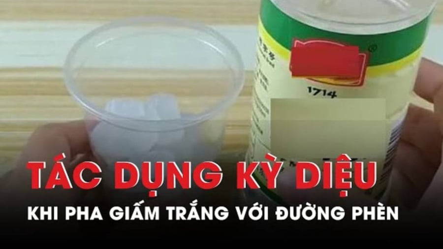 Hỗn hợp giấm trắng và ᵭường phèn