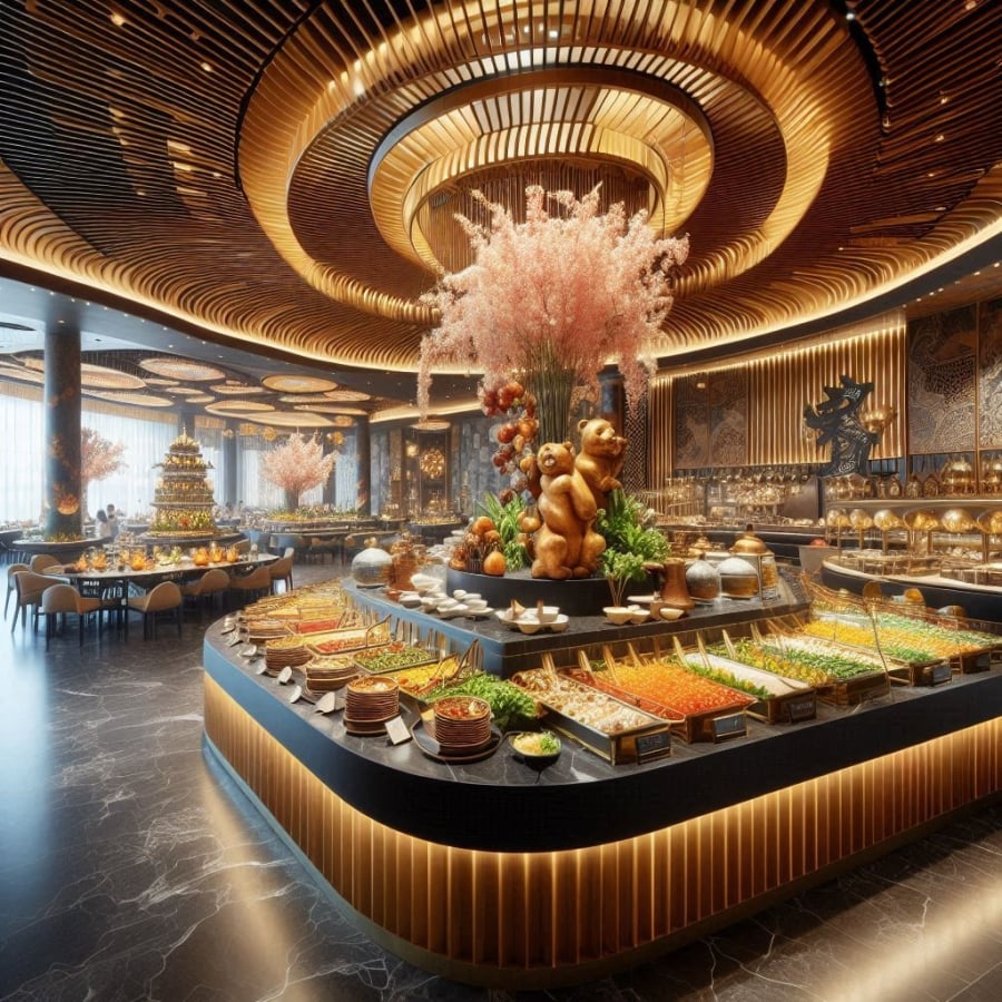 Trong nhà hàng buffet, các món ăn đắt tiền thường được lên rất chậm. Trong khi đó, các món rẻ tiền, ăn nhanh no lại thường xuyên được lấp đầy.