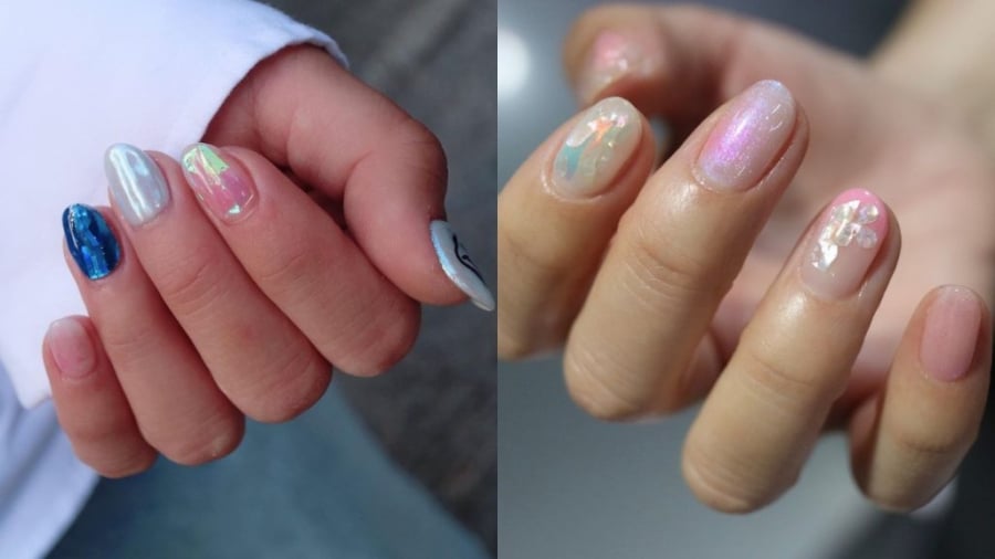 Đây là mẫu nail đẹp “được lòng” nhiều cô nàng nhờ tính khác biệt và độc đáo, hướng đến sự pha trộn ngẫu nhiên