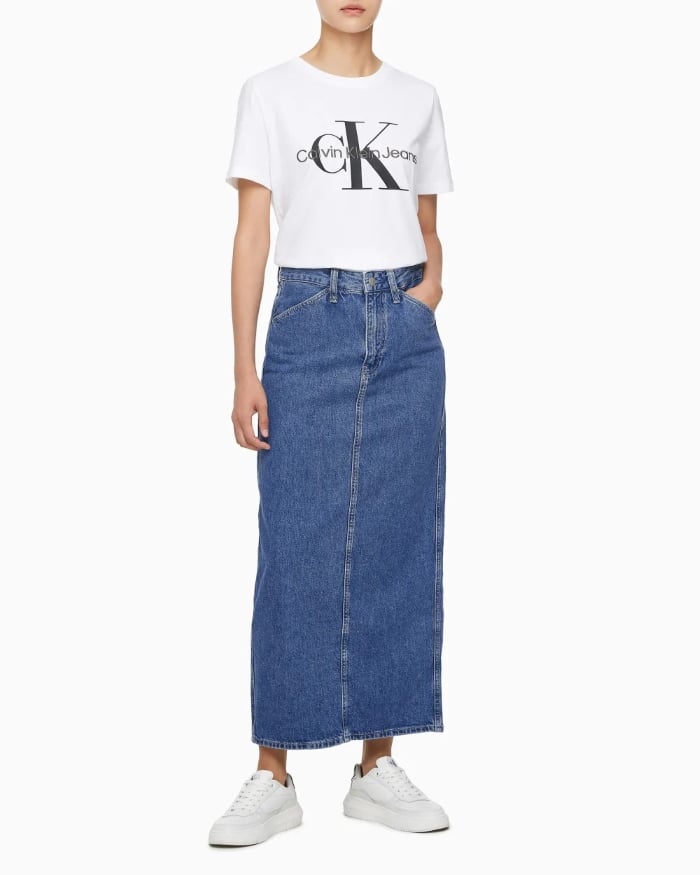 Chân váy nữ CK Jeans Maxi Fit.