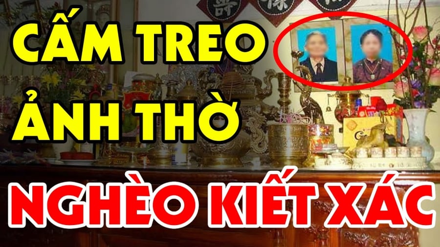 Đặt ảnh thờ sai nghèo khổ