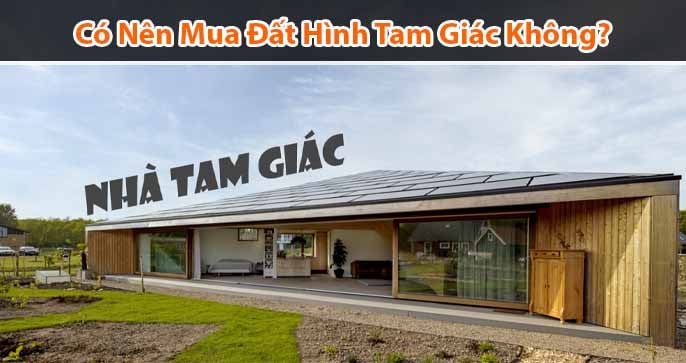 Mảnh đất có hình tam giác    