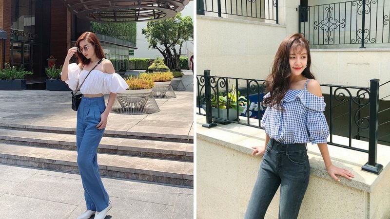 Quần jeans cạp cao là item cơ bản nhưng cực kỳ hữu ích giúp bạn trông cao ráo và thanh thoát. 