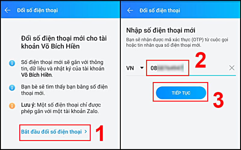 Cách đổi số điện thoại Zalo cực đơn giản không mất tin nhắn