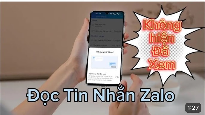 Đọc tin nhắn không hiện là: Đã xem