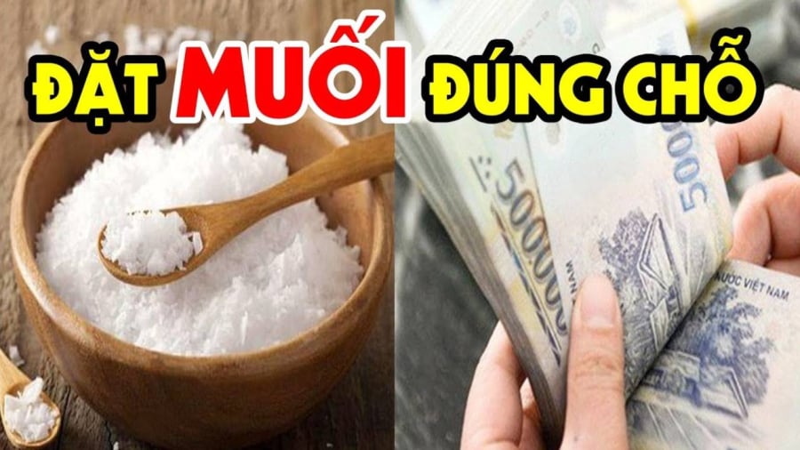 Muối được xem là một yếu tố mạnh mẽ giúp hấp thụ năng lượng tiêu cực và xua đuổi tà khí, mang lại sự may mắn và thịnh vượng 