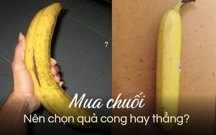 Mua chuối chọn quả cong hay quả thẳng thì ngon?