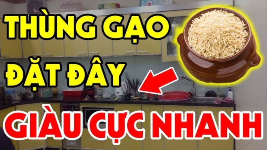 Đặt thùng gạo nhớ nguyên tắc '2 kín – 1 đầy', tiền tự về tay  