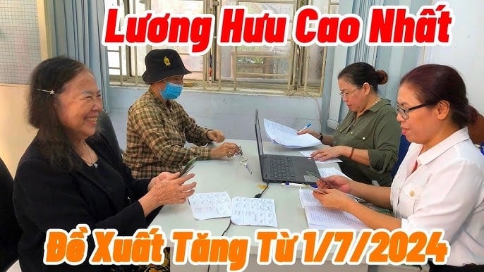 Mức tăng lương hưu cao nhất