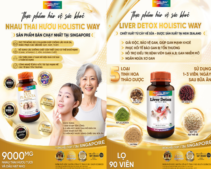 Holistic Way - thương hiệu hàng đầu Singapore về thực phẩm bảo vệ sức khỏe - Ảnh: PhD