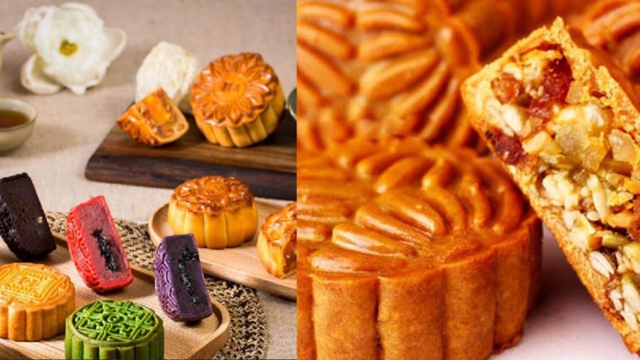 Image of wrapped mooncakes