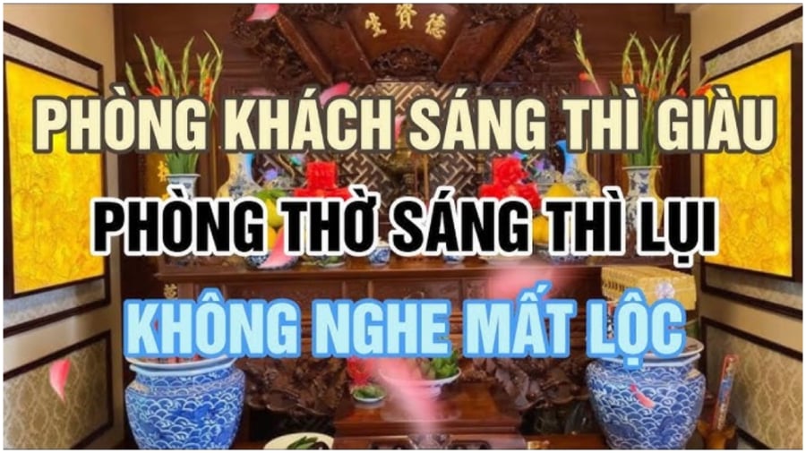 Phòng khách sáng thì sang