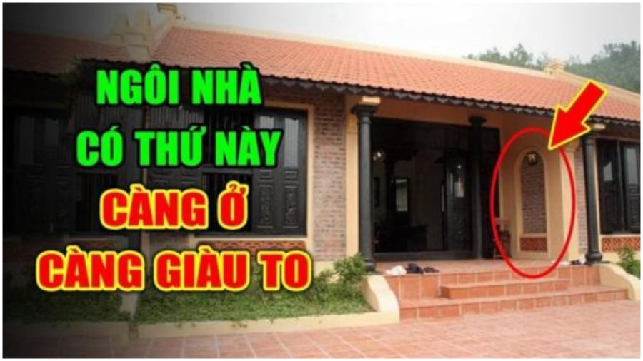 Nhà có dấu hiệu sắp phát tài