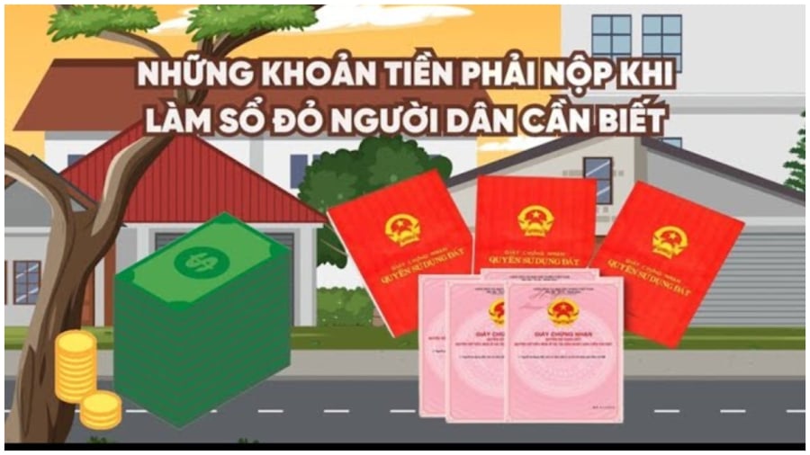 Những lệ phí phải nộp khi đi làm sổ đỏ