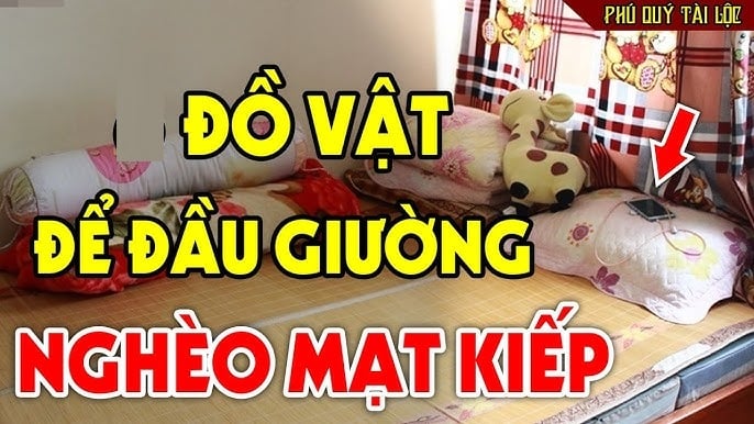 Trên giường chớ để 4 vật