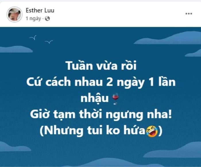 Hari Won cho biết tuần vừa rồi, cứ cách 2 ngày là cô đi uống rượu một lần. 