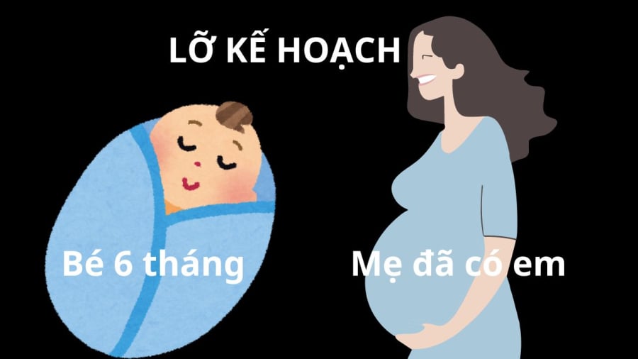 Nhiều chị em đang nghỉ thai sản thì lại có thai