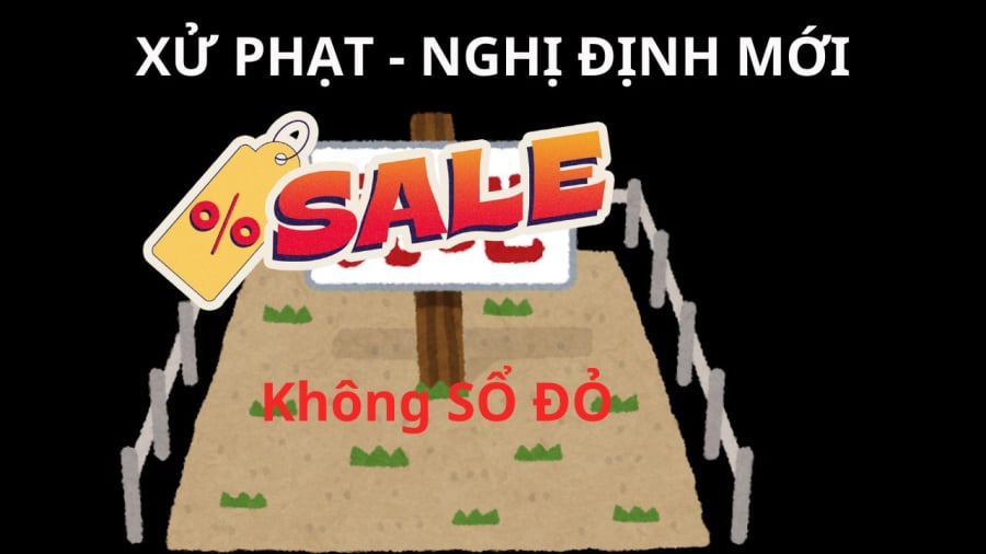 Mua bán đất không có sổ đỏ là vi phạm