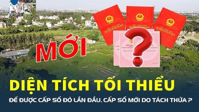 Theo Luật Đất đai 2024, các trường hợp cấp sổ đỏ lần đầu đều không yêu cầu diện tích tối thiểu để được cấp sổ đỏ.