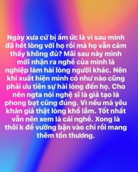 Nam Em mới đây lại tiếp tục gây chú ý vì đề cập đến việc nghệ sĩ 