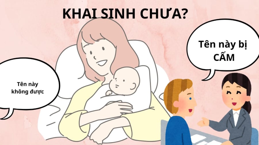 Luật pháp có một số quy định liên quan tới việc đặt tên khi khai sinh cho trẻ