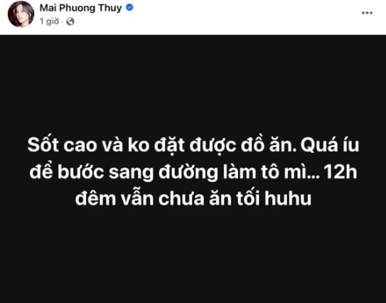 Dạo gần đây, Mai Phương Thúy liên tục gặp vấn đề sức khỏe. 