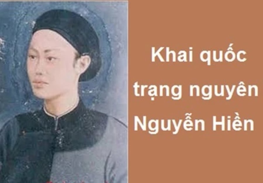 Chân dung trạng nguyên Nguyễn Hiền (Tranh minh họa)